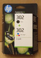 Original HP 302 (X4D37AE) Druckerpatronen Tinte Set Multipack Neu OVP