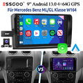 Autoradio DAB+ Carplay 4+64G Android13 Für Benz ML/GL Klasse W164 GPS NAVI WIFI