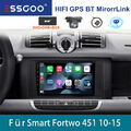 DAB+ Kamera Für Mercedes Smart Fortwo 451 Autoradio Android Carplay GPS RDS NAVi