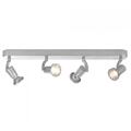 Litecraft Spotlight Bar verstellbar 4 Licht GU10 Passform - Silberabstand      