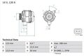 Bosch Generator 0986080370 für Opel Astra H + GTC + /Kombi + Twintop 04-10