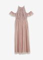 Kleid mit Pailletten Gr. 36 Rosa Damen-Maxi-Abend-Party-Cocktailkleid Neu*