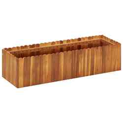 vidaXL Garten-Hochbeet 100 x 30 x 25 cm Massivholz Akazie DE Neu