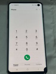 Samsung Galaxy S10 (Dual SIM) - 128 GB - Prisma schwarz (entsperrt) Punkt auf LCD