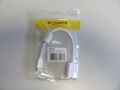 1 x Delock - Adapter mini Displayport male to Displayport female - Weiß - 65427