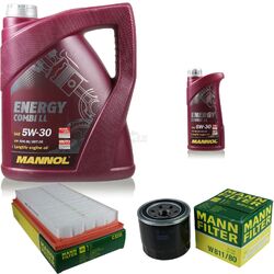 MANN-FILTER Inspektionspaket 6L MANNOL Energy Combi LL 5W-30 für Mazda 6 Kombi