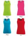 SOL´S Damen Sports Tank Top Trägershirt Trägerhemd Muskelshirt Ärmellos XS S M L