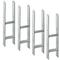 4x Pfostenanker H-Anker 101 mm Pfostenschuh für Pfosten 10x10 cm Carport 5mm