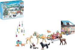 Playmobil 71345 Adventskalender Pferde: Weihnachtliche Schlittenfahrt 2023