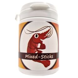 (7,98€/100g) Futter-Sticks 50g / Mix-Dose / Garnelen / Paprika Spinat Karotte