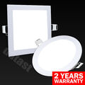 LED Panel Einbaustrahler 230V Einbau Flach Rund Lampen Set Deckenleuchte 3W-24W