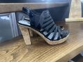 Tamaris Damen Schuhe Sommer Sandalen Pumps Schwarz Lack Gr 38 Neu 