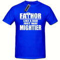 Thor Like A Dad But Mighttier lustige Neuheit Herren-T-Shirt, Vatertag Papa Geschenk