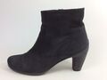 Ecco Stiefelette ankle boots Leder Schwarz Anthrazit Gr. 41 Wildleder Stiefel