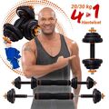 Hantelset Kurzhanteln Langhantel Hantel Set Fitness Krafttraining 30 Kg Gewichte