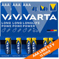 12 x Varta Longlife Power Batterien AAA Micro LR03 4903 1,5V ex High Energy LR3