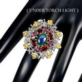 925 Sterlingsilber Ring Oval Schwarz Opal 10x8mm Edelsteine Schmuck Größe 8.5