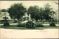 Ak Gera in Thüringen, Fürstlicher Küchengarten, Springbrunnen - 4016040