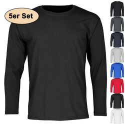 5er Set Fruit of the loom Herren Longsleeve T-Shirts S M L XL XXL Langarm Shirt ⭐️⭐️⭐️⭐️⭐️ ✔️ Gratis Versand ✔️ Schnell geliefert 