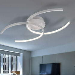 LED Design Decken Leuchte titan Ess Zimmer Beleuchtung Flur Ring Lampe DIMMBAR