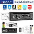 1DIN Autoradio CD DVD mit Bluetooth Freisprech-Einrichtung USB SD MP3 Player AUX