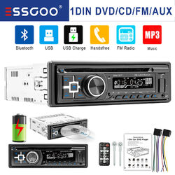 1DIN Autoradio CD DVD mit Bluetooth Freisprech-Einrichtung USB SD MP3 Player AUX