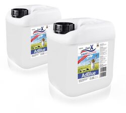 AdBlue® 2 x 10 Liter Harnstofflösung für Dieselmotoren mit Ausgießer 