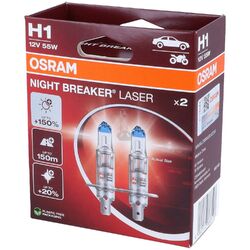 OSRAM H1  Night Breaker LASER Next Generation 150% mehr Helligkeit  DUO BOX