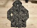 Kuscheljacke Gr S 36 Schwarz Beige