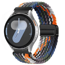 Magnet Nylon Armband für Samsung Galaxy Watch FE 7 6 5 Pro 4 3 40/44mm Active 2