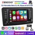 Autoradio DAB+ Android 13 7" 64G Carpaly Für Mercedes Benz ML Klasse W164 GPS BT