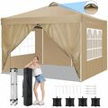 Pavillon 3x3m Faltpavillon Pop Up Gartenzelt Partyzelt Wasserdicht Pavillion DHL