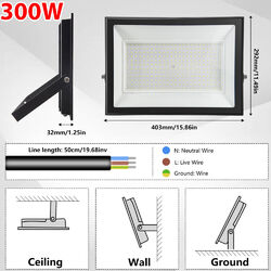 LED Fluter Außen Strahler Scheinwerfer 10W 20W 30W 50W 70W 100W 200W 300Watt DE