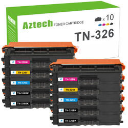 10 XXL Toner TN-326 BK,C,M,Y Compatible with Brother HL-L8250 CDN MFC-L8650 CDW