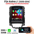 9.7" Android 12 Autoradio GPS Navi WiFi Apple Carplay Für Opel Astra J 2009-2015