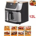 12L Heißluftfritteuse XXL Fritteuse Fritteusen Heißluft Ofen Friteuse Digitale.