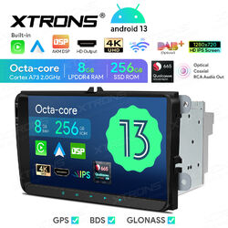 XTRONS Android 13 Autoradio 8GB+256GB GPS Navi Für VW Golf 5 6 Bora EOS Jetta T5