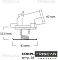 TRISCAN 86208988 Thermostat für Kühlmittel Thermostat Kühlmittel 