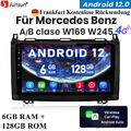 6+128G Autoradio für Mercedes MB A/B W169 W245 W639 VITO Android13 GPS DAB+ Navi