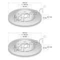 2x TOPRAN BREMSSCHEIBEN 256mm BELÜFTET HINTEN passend für AUDI A3 TT SEAT LEON