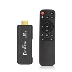 TV98 Android 12.1 Smart Media Player 4K TV Stick Ultra HD 2.4G 5G WiFi TV Stick