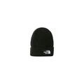 The North Face TNF Logo Box Beanie mit Umschlag - TNF Black