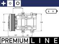 MAHLE Kompressor Klimaanlage BEHR *** PREMIUM LINE *** ACP 855 000P für FORD Bus