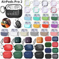 Airpods Pro 2 Schutzhülle Case Silikon Hülle Etui Tasche Cover Airpod Kopfhörer