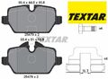 TEXTAR 2547801 Bremsbelagsatz für Scheibenbremse Bremsbelagsatz für Mini 