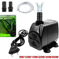 5W-60W Teichpumpe Wasserpumpe Aquarium Springbrunnen Gartenteichpumpe Tauchpumpe