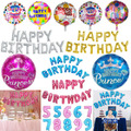 Geburtstagsparty Banner Luftballon Folie Selbstaufblasend Wimpel Letters &