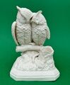 Antike Robinson & Bleischläger Parian Ware Eule Figur