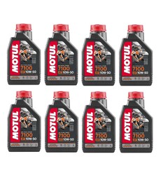 Motul 7100 10w50 Motoröl 10w-50 API SG SH SJ SL SM SN JASO MA2 8x1Liter