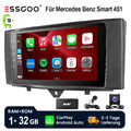DAB+ KAM MIC Autoradio GPS Nav Carplay Android 32G Für Smart Fortwo 451 2011-15